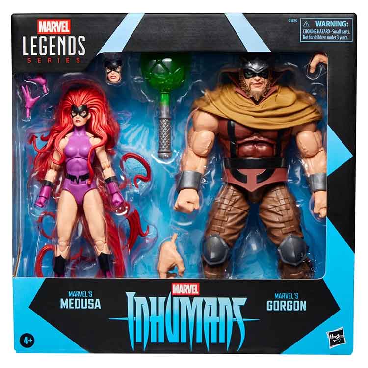 Inhumans Marvel Legends Medusa & Marvel’s Gorgon 6-Inch Action Figures 2-Pack