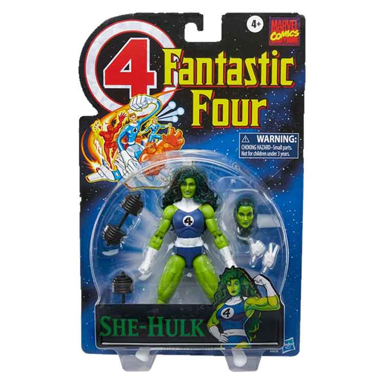 Fantastic Four Retro Marvel Legends She-Hulk 6-Inch Action Figure