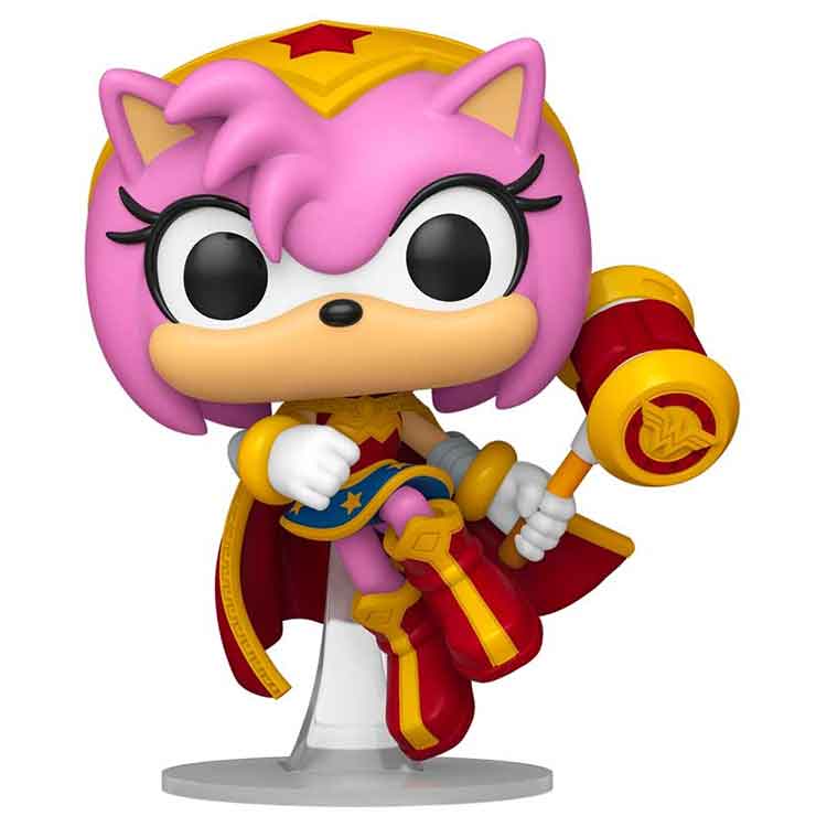 Funko Pop Heroes: JLA & Sonic - Amy Rose/wonder Woman