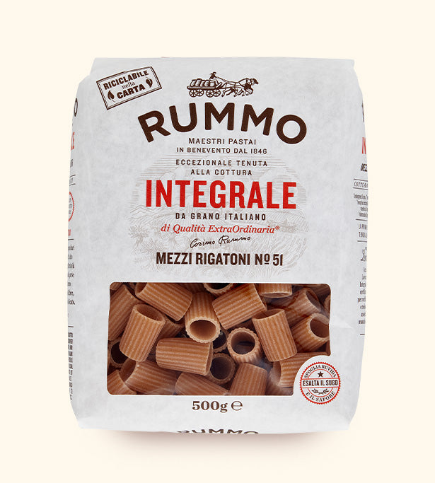 Rummo Wholewheat Mezzi Rigatoni 500g