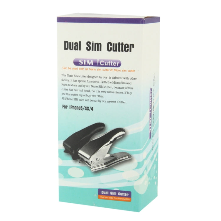 Dual Nano Sim Cutter for iPhone / Samsung / Huawei / Xiaomi (With Nano SIM to Micro SIM Card Adapter + Nano SIM to Standard SIM Card Adapter + Micro SIM to Standard SIM Card Adapter + Sim Card Tray Holder Eject Pin Key Tool), Dual Nano Sim Cutter