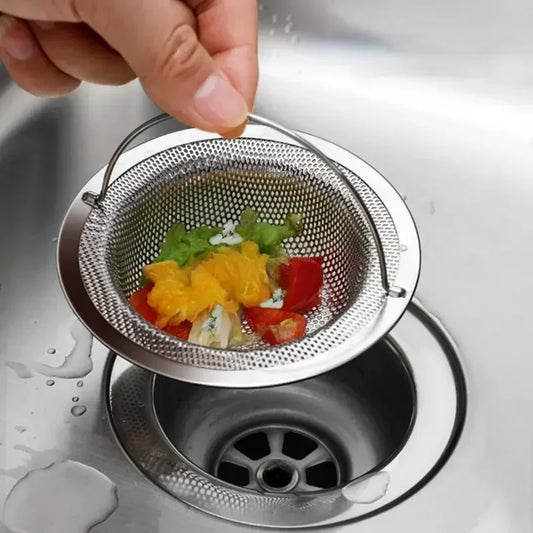 Stainless Steel Kitchen Sink Filter Hair & Food Catcher for Home Use