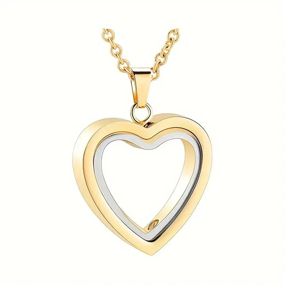 Ashes Necklace with Glass Urn Heart Necklace