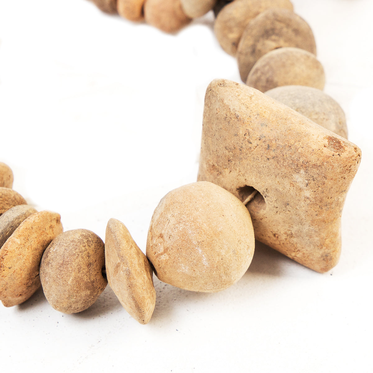 500+ Year old terracotta beads 23B
