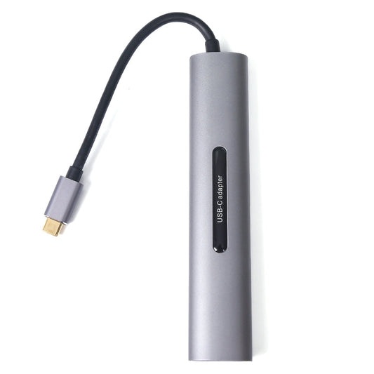 V161B 9-in-1 Type-C to HD / VGA / USB3.0 / SD / 3.5mm Audio / TF Card Reader HUB, V161B