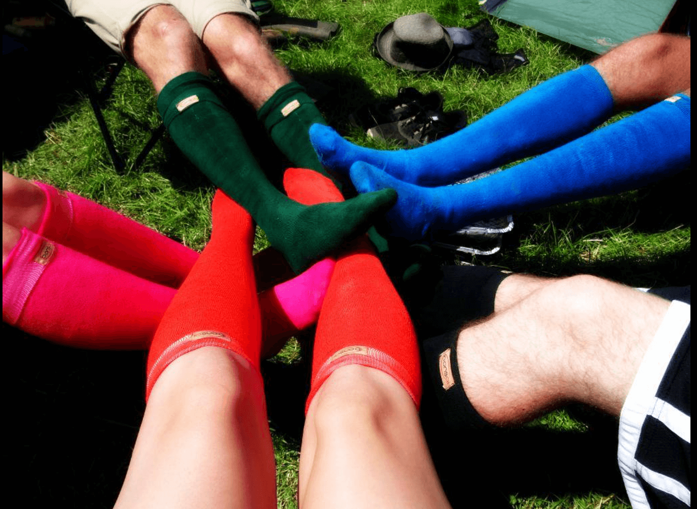 Knee-High Bamboo Thermal Socks - Wellington Boots Socks Organic Thermal - Black