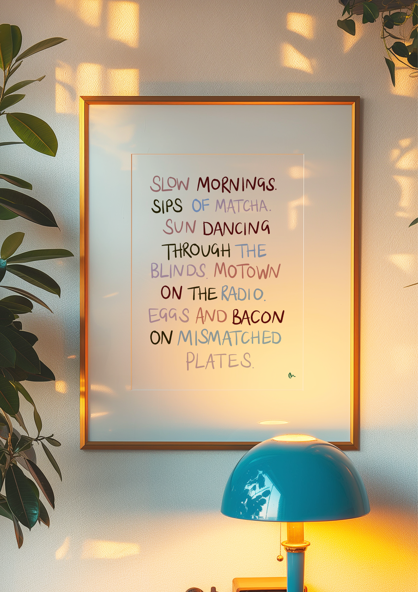 Slow Mornings | Relatable Kitchen Breakfast Food and Drink Print