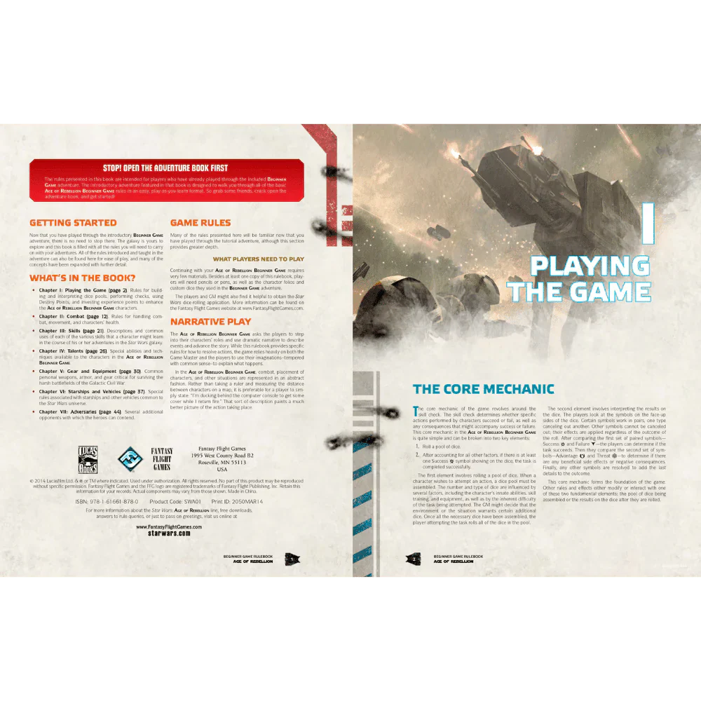 Star Wars Age of Rebellion RPG: Beginner Game