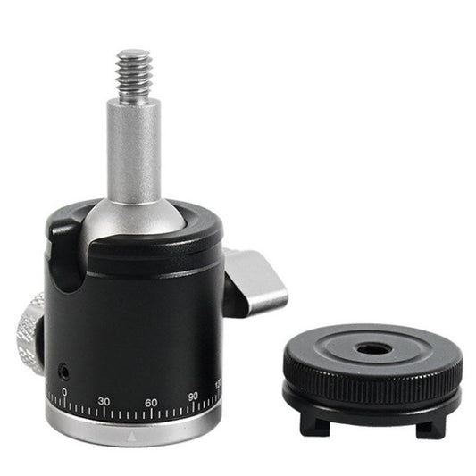 BEXIN K-19 Multifunctional Aluminum Alloy Cold Shoe Ball Head Tripod Mount, K-19