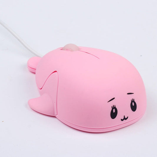 Cute Cartoon Wired Mouse Girl Office Home Laptop Mouse