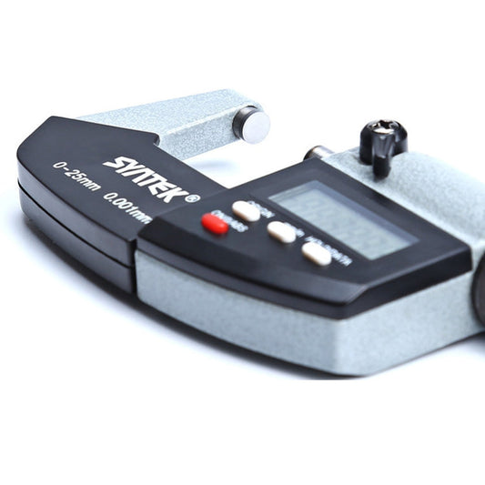 Digital Display Outer Diameter Micrometer 0.001mm High Precision Electronic Spiral Micrometer Thickness Gauge, 0-25mm, 25-50mm, 50-75mm, 75-100mm