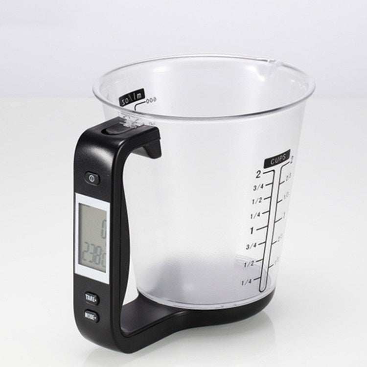1000g / 1g Kitchen Electronic Scales Electronic Measuring Cup Baking DIY Measuring Tool, Red, Black