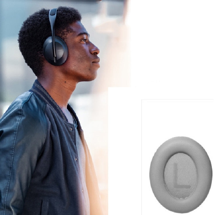 For BOSE NC700 Headset Earmuffs Headset Sponge Sleeve, Black, Grey