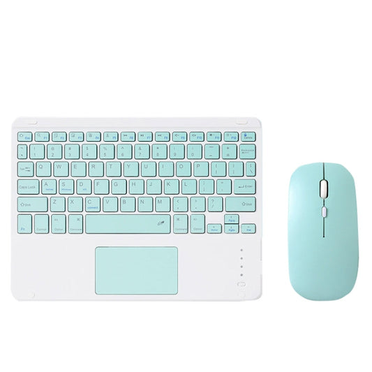 871 9.7 Inch Portable Wireless Bluetooth Keyboard With Touch Screen IPad + Mouse Set for iPad, Pink + Mouse, Mint Green + Mouse, Green + Mouse, Yellow + Mouse, White + Mouse, Black + Mouse