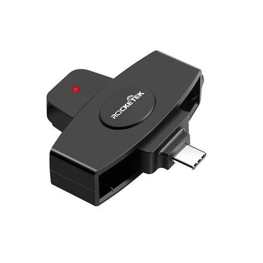 Rocketek CSCR3 Smart CAC Card Reader Type-C Bank Tax Declaration SIM Card/IC Card ID Card Reader