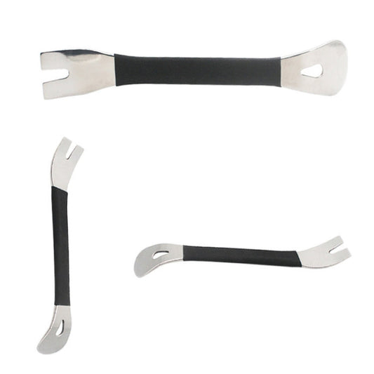 Car Stainless Ateel Audio Navigation Door Panel Crowbar, 2 PCS Stainless Steel
