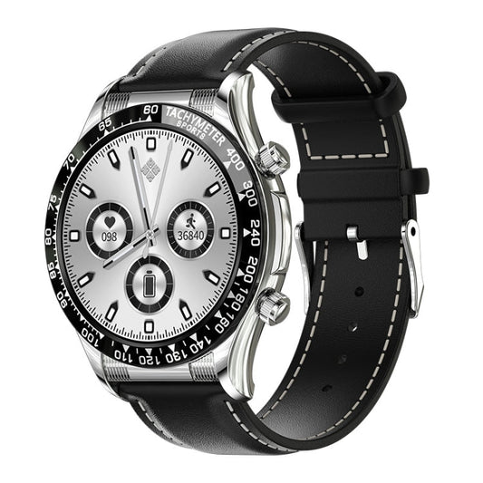 LOANIY E18 Pro Smart Bluetooth Calling Watch with NFC Function, Gold Silicone, Black Leather, Gold Leather, Black Silver Steel, Green Silver Steel
