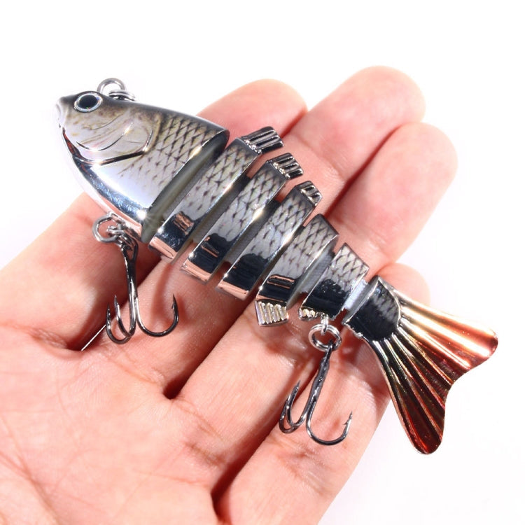 HENGJIA 10cm 24g Bionic Multi-Section Fish Bait Plastic Electroplating Fake Bait, JM060 (5), JM060 (6), JM060 (1), JM060 (2), JM060 (3), JM060 (4)