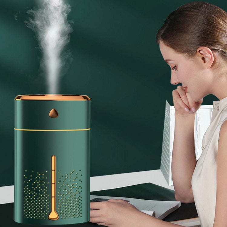 Silent USB Plug-In Silver Ion Purifying Humidifier Household Night Light Atomizer, Electroplated White, Electroplated Green, White, Green, Duck