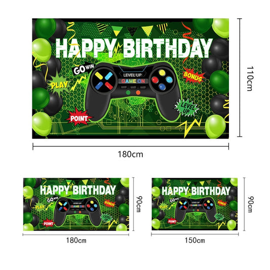 180x110cm Game Console Theme Birthday Background Birthday Party Decoration Banner, 2023SRB51, 2023SRB53, 2023SRB54