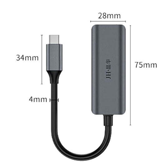 JINGHUA Gigabit LAN Converter For Computer External Driverless Network Card, USB3.0 Single Port, Type-C Single Port, USB3.0 Four Port, Type-C Four Port