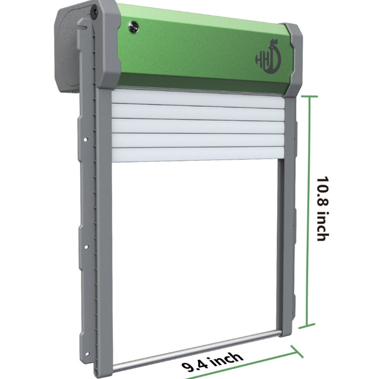 Solar Powered Automatic Chicken Coop Door 4 Modes Automatic Chicken Door with Remote Control, Solar