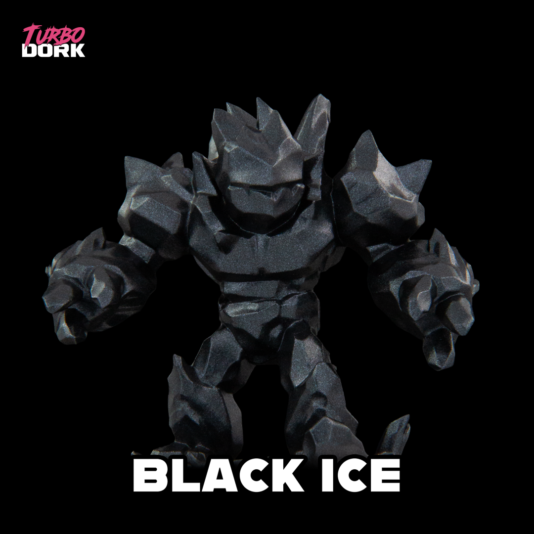 Turbo Dork: Black ICE Metallic Acrylic Paint 22ml