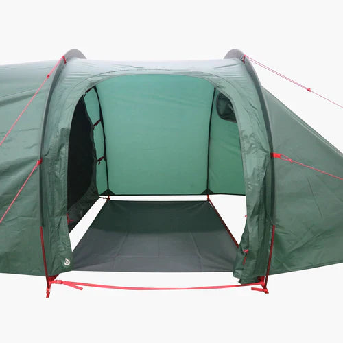 Highlander Respite 2 Person Extended Tunnel Tent - Pine Green