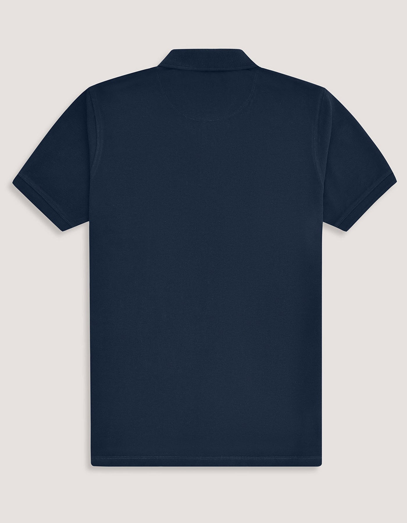 Navy Cotton Regular Fit Polo Shirt