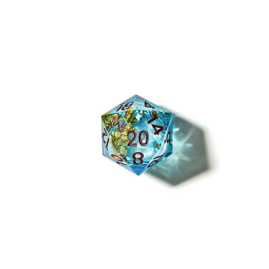 Aurora Mist | Liquid Core Dice | Resin | 7 Piece Set