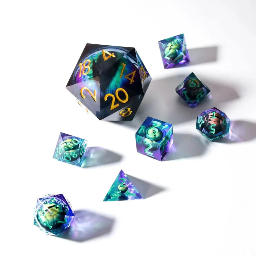 Eye of Shadows | 50mm D20 | Oversized Resin Dice | Single Dice