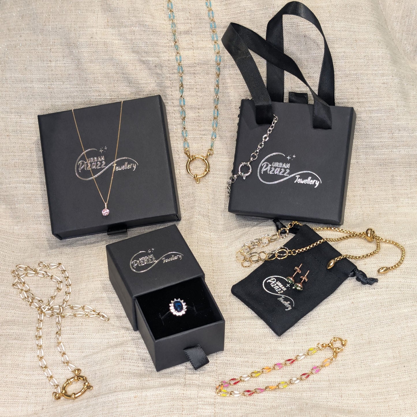 February Birthstone Claddagh Jewellery Set