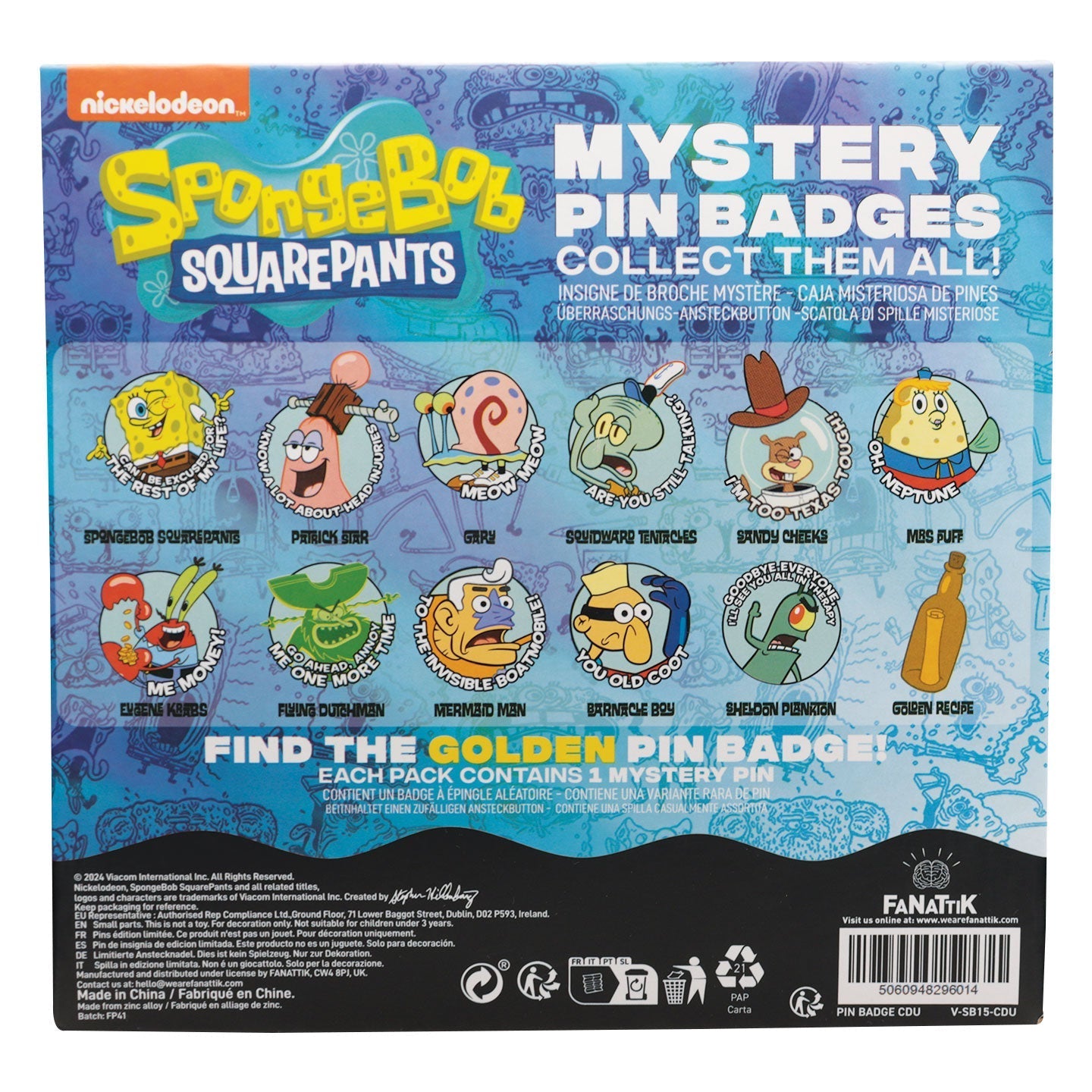 SpongeBob SquarePants Mystery Pins