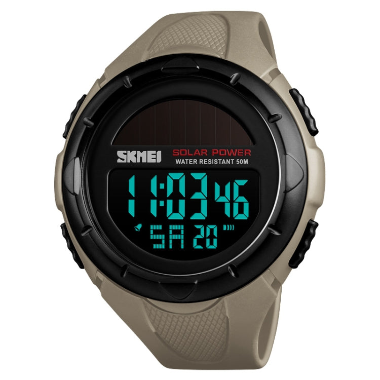 SKMEI 1405 Fashion Solar Power Outdoor Sports Watch Multifunctional 50m Waterproof Men Digital Watch