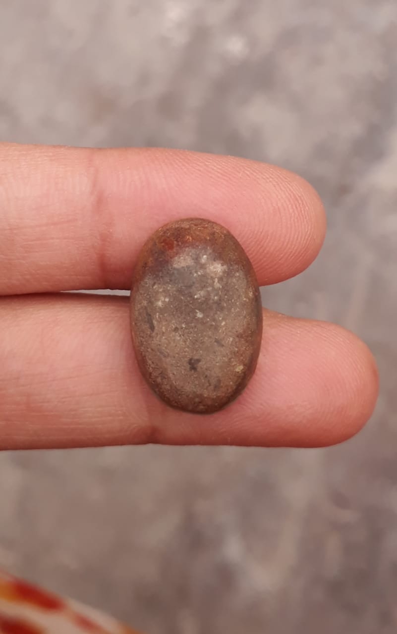 10.5ct Natural Green Matrix with Pyrite Turquoise, Oval Shape, Real Firoza Stone,Dimensions - 19x13mm