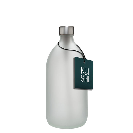 White Glass Bottle and Cap