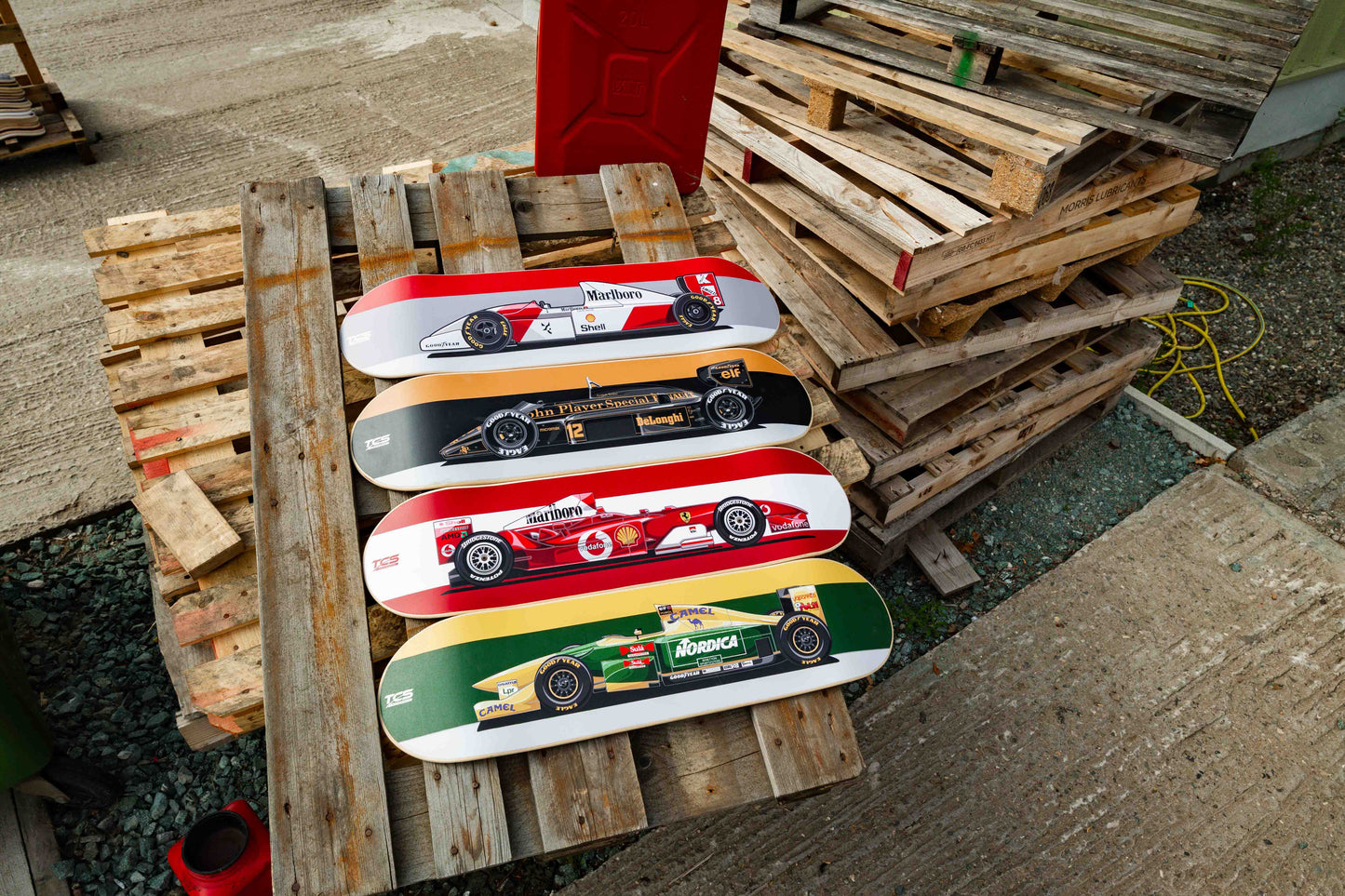 Ayrton Senna's John Player Special Formula 1 Car Skate Deck Wall Art