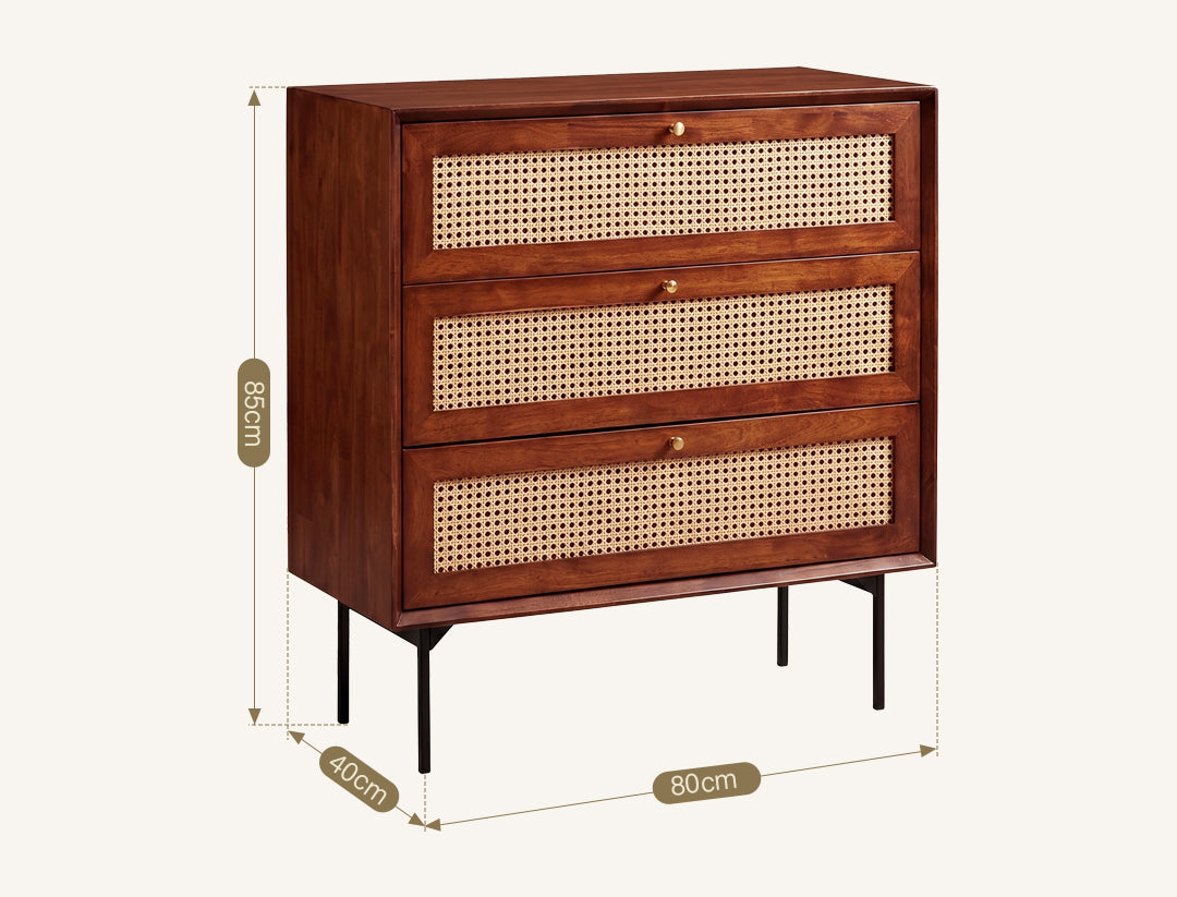 Xavier Sideboard, Side Cabinet, Rattan