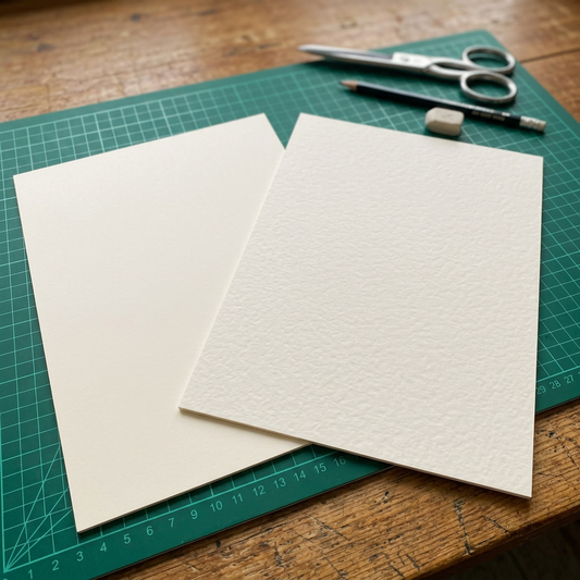 A4 Hammered Ivory Card Stock (297mmx210mm) 255gsm - Stella Weds®