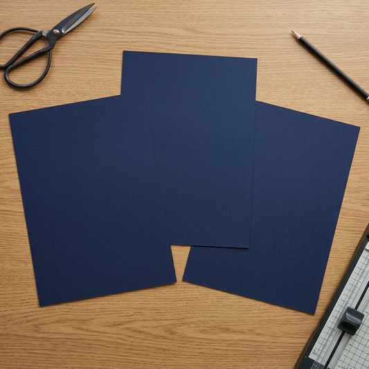A4 Navy Blue Card Stock (297mmx210mm) 250gsm - Stella Weds®