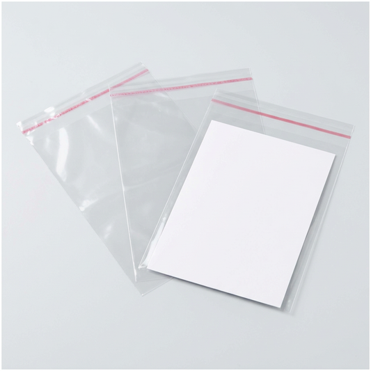 Clear Self Seal Bags To Fit A5/C5 Card Blank & Envelope x 50 Per Pack