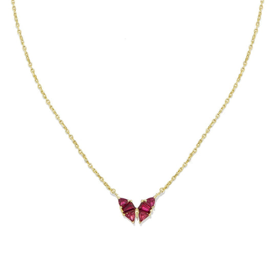 Geometric Crystal Pendant Necklace