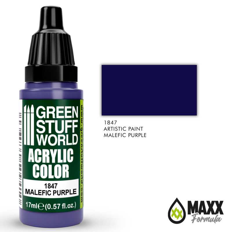 Green Stuff World Acrylic Color Paint - MALEFIC PURPLE 17ml