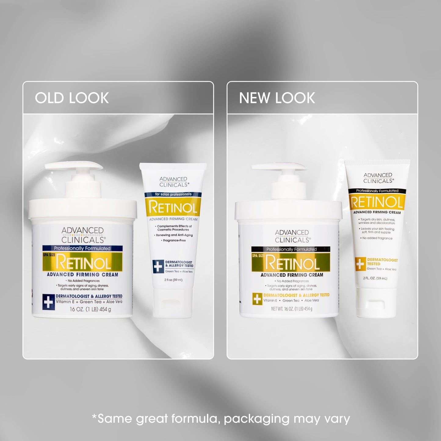 Advanced Clinicals Retinol Body Lotion & Face Moisturizer – Anti-Aging Skincare for Fine Lines & Crepey Skin (Travel Size)