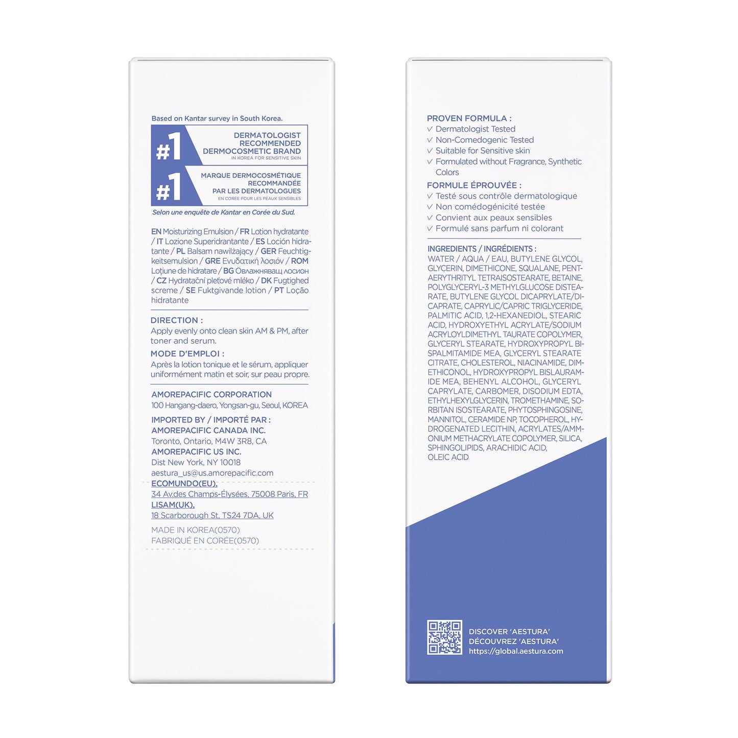 AESTURA ATOBARRIER365 Lightweight Moisturizer with Ceramides | Barrier Support + Hydration for Dry, Normal & Sensitive Skin