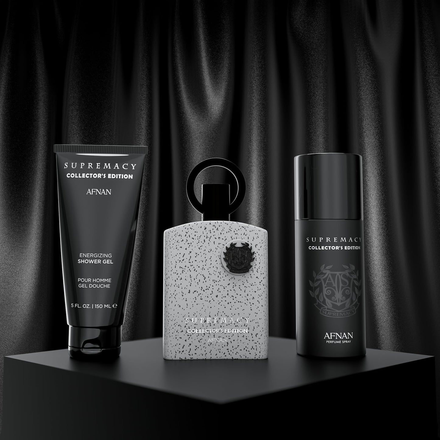 Afnan Supremacy Collector's Edition Luxury Gift Set for Men – Eau de Parfum 100ml, Deodorant 150ml, Shower Gel 150ml