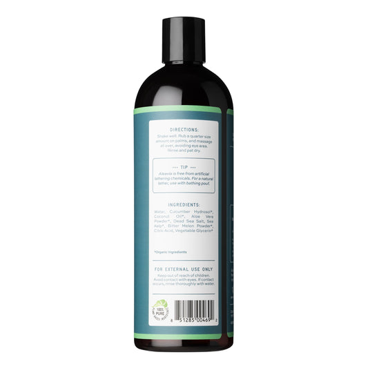 Aleavia Body Cleanse – Organic Prebiotic Body Wash with Cucumber & Bitter Melon – 16 oz