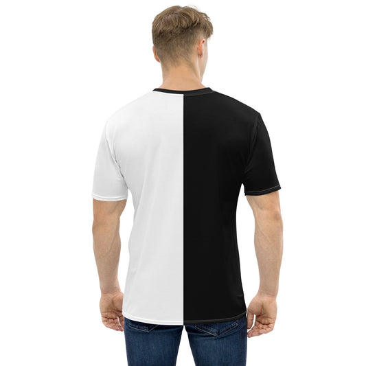 Half Black Half White - Mens T-Shirt