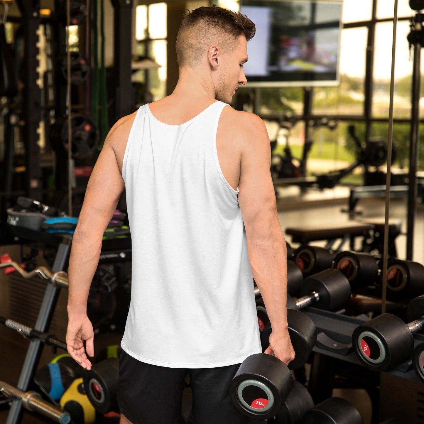 iSAW Mens White Tank Top - iSAW Company