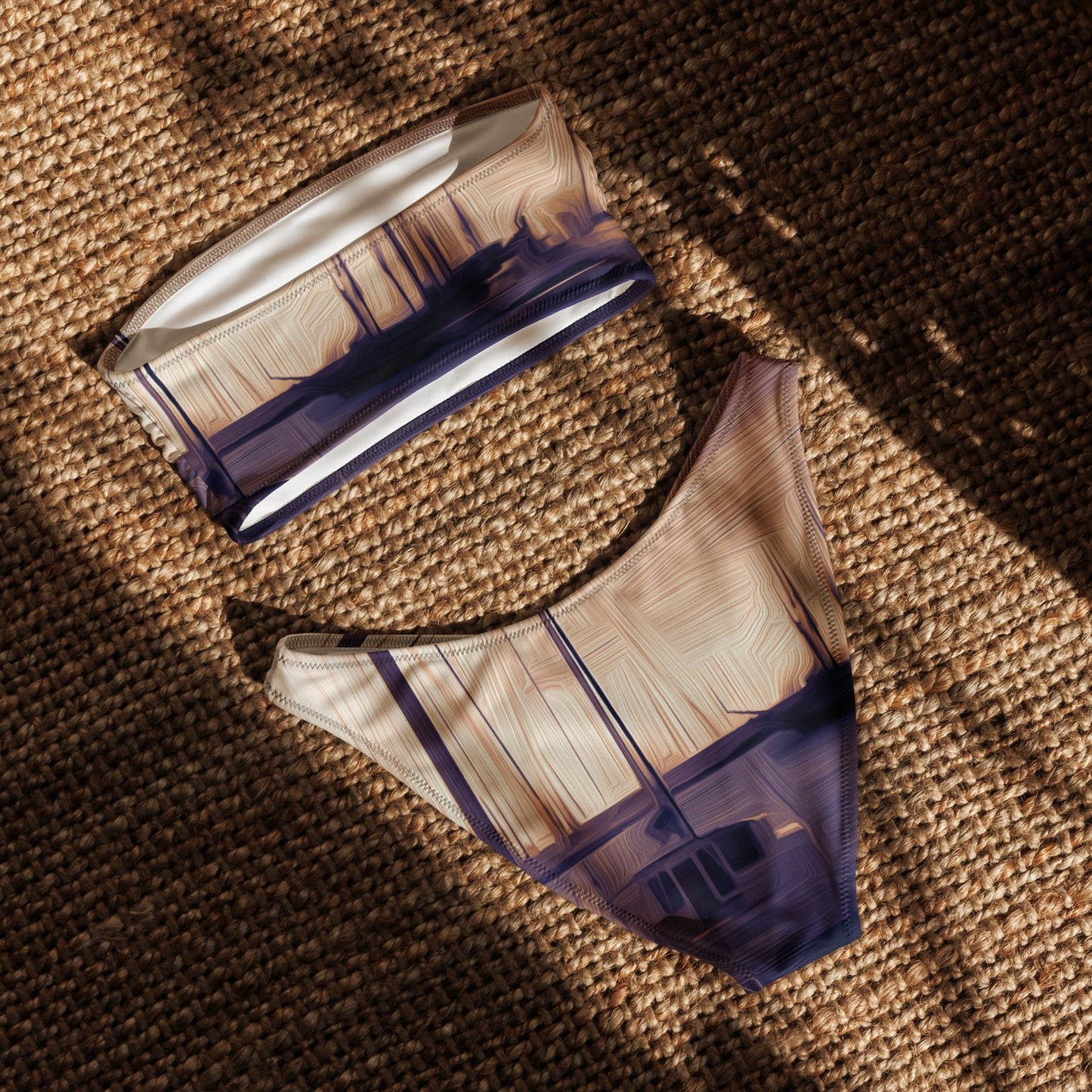 The Sleeping Yachts (at Sunset) - Womens Bandeau Bikini